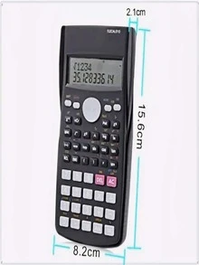 Scientific Calculator 240 Functions Fx-82ms Battery Powered Black - 黑色 - 查看 4