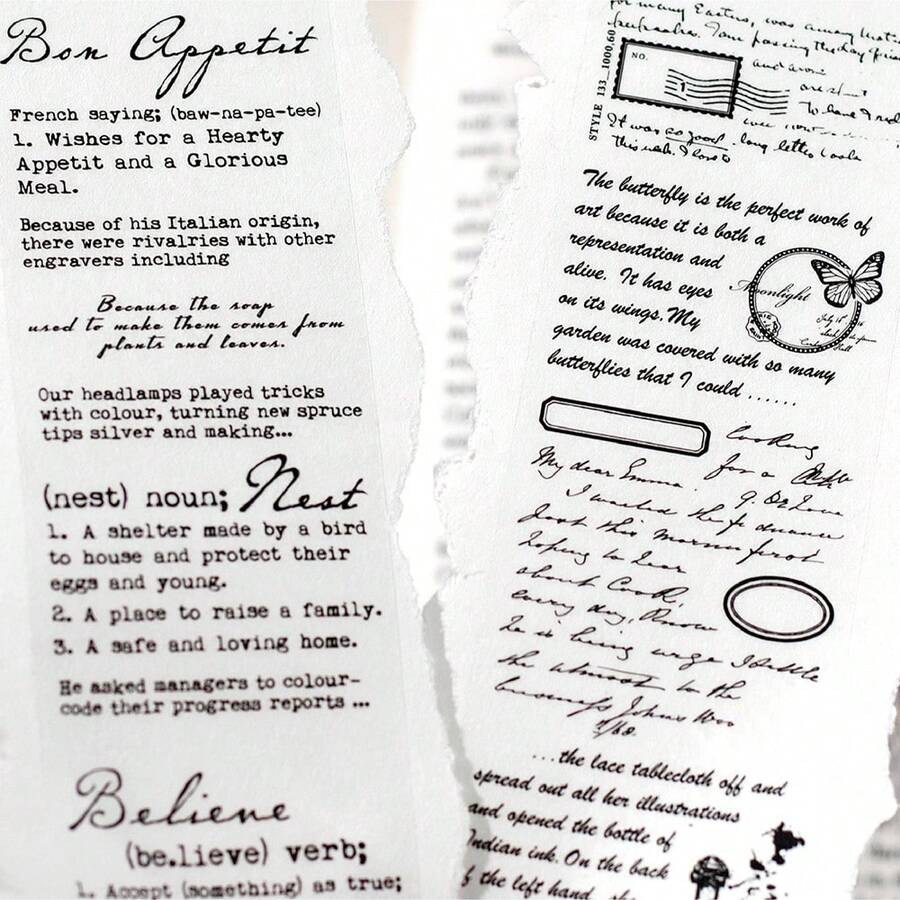 Antony's Letter Vintage English Journaling & Scrapbooking Material, 1