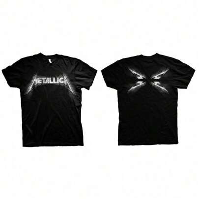 Hey Rusty Metallica | Official Band T-Shirt | Spiked (Back Print)
