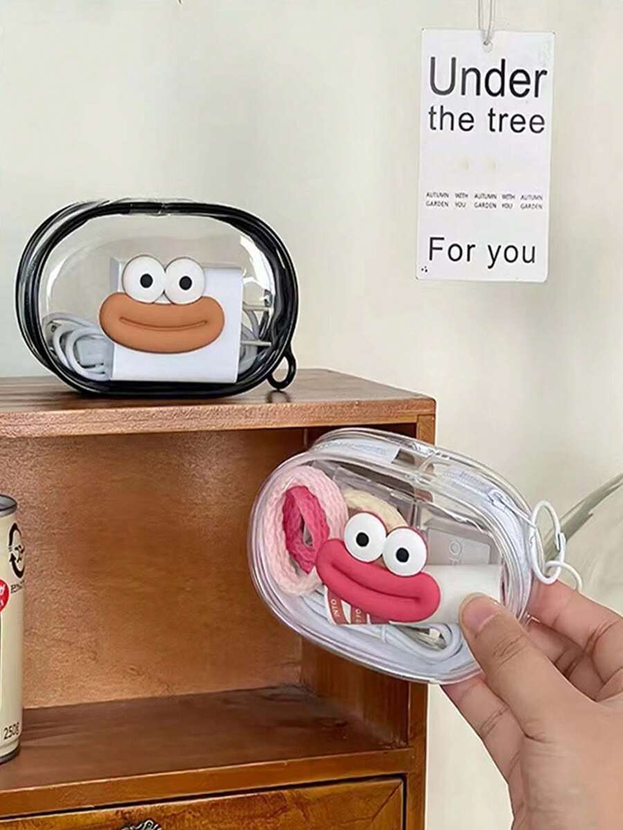 1pc Cartoon Charging Cable Organizer Bag, Charger Jewelry Portable