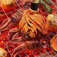 1 chiếc cọ quét dầu nướng có cán gỗ dài dùng để lau chùi vỉ nướng, dùng khi đi du lịch, dã ngoại, tiệc tại nhà, nhà bếp, dụng cụ nướng BBQ - Màu Khaki - Xem 5