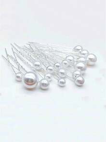 18 件/套不锈钢几何设计发夹，适合婚礼、生日、旅行纪念品 - 銀色 - 查看 2