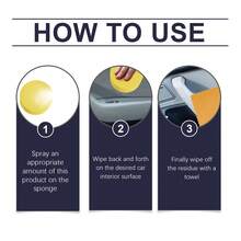 4pcs Automotive Interior Refurbishment Agent Cleaning, Decontamination, Protection Material Waterproof, Anti Fouling, Interior Polishing And Renewal - 彩色 - 查看 4