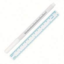 1 szt. Tatuaż ręcznie malowany marker, haftowany marker do pozycjonowania rysunku, fioletowy, dwugłowy marker