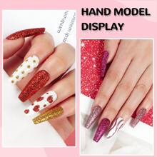 coscelia 42 PIEZAS Kit de uñas acrílicas - 8G de polvo acrílico blanco rosa claro y 30ML de líquido acrílico para sistema de uñas, 24 PIEZAS de decoración de uñas con purpurina, pegamento para uñas, aceite para cutículas, set de suministros para extensión o tallado de uñas acrílicas - 5 PIEZAS de pinceles de arte de uñas, 50 PIEZAS de puntas de uñas postizas blancas y transparentes para mujeres para manualidades de arte de uñas, regalo para salón