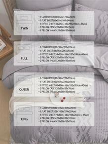 7 Piece Bed In A Bag Bed Comforter Set Queen, Boho Tastefully Tufted Comforter And Sheet, Pillowcase Set, Soft Microfiber, Comfortable And Warm Bedding Set, Bedroom Decor For All Seasons, Ideal Gift