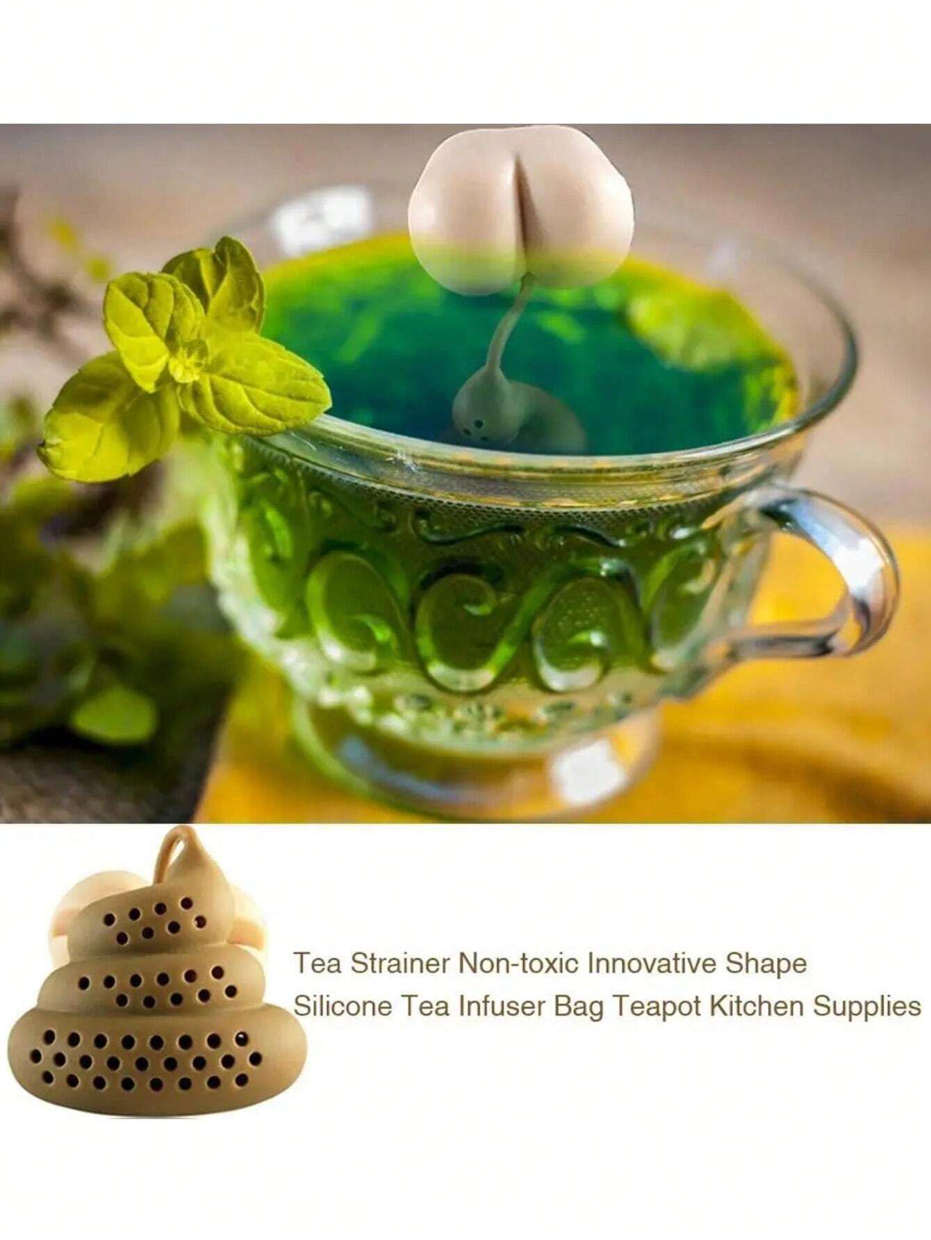 1Pc Poop Tea Infuser Cute Tea Lnfuser Loose Tea Steeper Tea Spreader