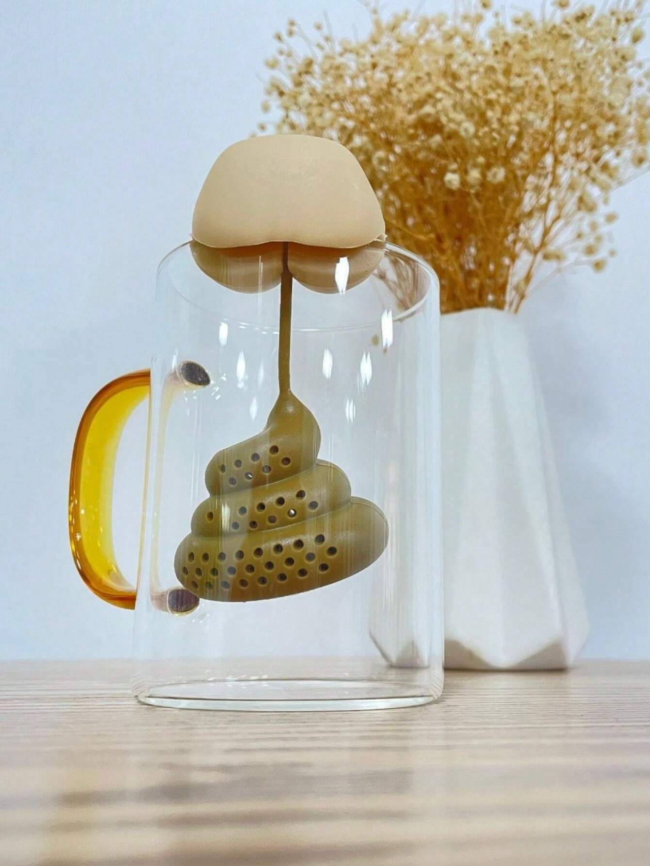 1Pc Poop Tea Infuser Cute Tea Lnfuser Loose Tea Steeper Tea Spreader