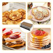 Mini Pancakes Maker Machine,50PCS Mini Dutch Pancake Maker, Adjustable Heat Multi-Use Poffertjes Pan,Commercial Electric Nonstick Waffle Maker Machine, Simple & Easy Baker For Home And Restaurants - View 2