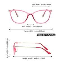 Gafas de lectura unisex, nueva moda con montura de plástico cristalino bicolor con decoración de remaches metálicos, disponible en 3 colores, con bisagras de resorte, aptas para deportes, ordenador y uso diario para aliviar la fatiga ocular, ajuste cómodo para diversos tipos de rostro. Disponible en 7 opciones de dioptrías: rosa, verde, marrón.