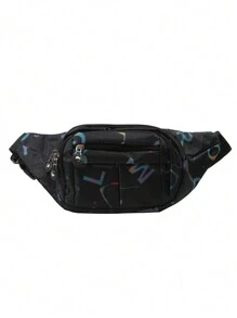 Bolsa de cintura multifuncional y de gran capacidad, resistente al agua, unisex, duradera para uso empresarial y en sitios de construcción (patrón cortado al azar) - Multicolor - Ver 11