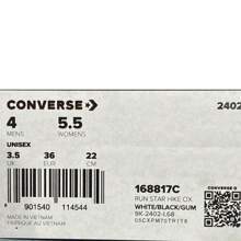 Converse Zapatillas de lona con suela gruesa tipo meteoro Unisex Run Star Hike de caña baja 168817C - Blanco - Ver 8