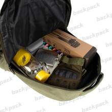 Unisex Large 50L Canvas Sport Backpack With Very High Quality And Resistance - màu xanh lá - Xem 3