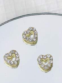 novani 3 Pcs/Box Shining Tooth Gems Hollow Heart Full Of Rhinestones Teeth Inlaid With Focus Stone Tooth Jewelry INS Style Niche Hot Girl Y2K Style Valentines,Mom,Mother,Mother's Day,Gift