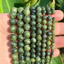 藍晶鬆動串珠隔片手環DIY首飾製作,中性配件 - 綠色 - 查看 10