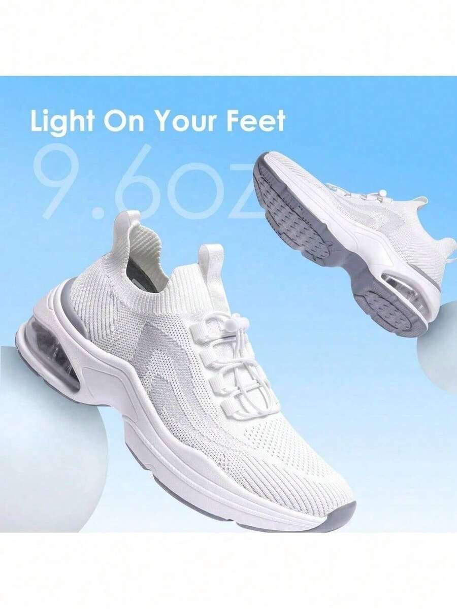 Women Walking Sneaker SlipOn Air Cushion Slip Resistant Tennis
