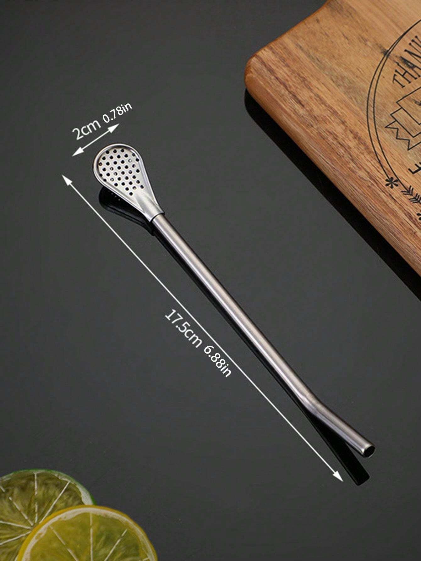 3個セット 304ステンレス製 創造的なストロースプーン、取り外し可能なポータブルフィルター付きストロー、ジュースやミルクティーのコーヒー