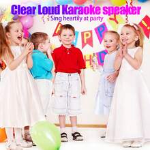 Micro không dây karaoke có đèn LED Micro cầm tay cho trẻ em Quà tặng tuyệt vời Đồ chơi cho trẻ em Bé gái Bé trai Trẻ em Sinh nhật Tiệc Giáng sinh - ZSK-YS-331 - Xem 10