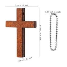 15/30pcs Mini Wooden Cross Pendants - Suitable For DIY Jewelry Making, Necklaces, Bracelets, Earrings Crafts, Ornaments, Christmas Decoration, Unisex Accessories