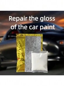 1 miếng vải sửa chữa vết xước, sau khi lau sạch, không còn vết xước nào trên xe. Vải Nano để sửa chữa vết xước trên xe, vải đánh bóng để loại bỏ sơn xe và vết bẩn - Xám - Xem 4