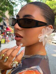 1 Kính mát thời trang hình chữ nhật bằng Acrylic phong cách đường phố Hip Hop dành cho nam dùng khi đi xe đạp ngoài trời và đi du lịch nghỉ dưỡng - Nhiều màu - Xem 7