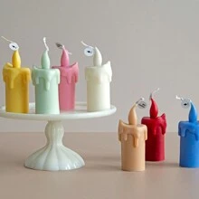 Teardrop Flame DIY Handmade Scented Plaster Multifunctional Silicone Mold - White - View 2