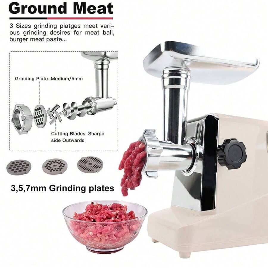 3500W Electric Meat Grinder Heavy Duty Commercial Sausage Maker Mincer