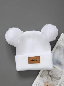 针织新生儿帽子冬季春季儿童无檐便帽女童男童婴幼儿配饰儿童帽子弹力0-3岁幼儿女孩男孩帽子