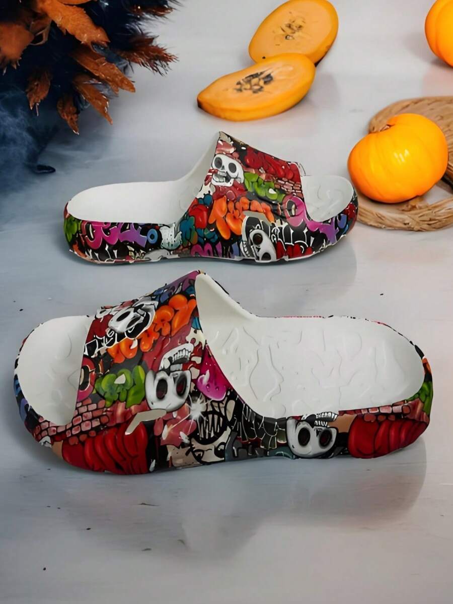 Women's Halloween Bone/Ghost/Skull/Pumpkin/Spider Printed Indoor
