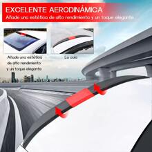 MEFENY Universal Sport Adjustable Ducktail Splitter Spoiler, Adjustable ABS Trunk Spoiler, DIY Car Modification Accessories, Suitable For Small Cars - Black and Red - View 6