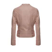 Giacca Corta Donn con Tasche & Cerniere Laterali Biker Casual Cod.2888 - Rosa - Visualizzare 4