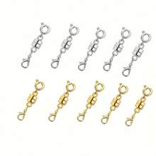 12 件/6 件/10 件混合磁性扣件，转换器珠宝扣适用于镀金银珠宝制作扣 - 彩色 - 查看 9