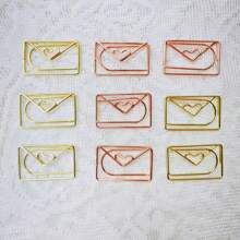 15/25/50 sztuk koperty kształt spinacze do papieru, zabawne słodkie spinacze do papieru zakładki klipsy do planowania dla zabawnych artykułów biurowych prezenty szkolne dekoracje ślubne, powrót do szkoły, artykuły szkolne