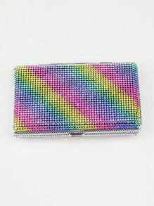 1 pièce Étui à cigarettes double face multicolore pour femmes avec imprimé léopard, accessoires de fumeur, accessoires de fumeur girly, rangement pour cigarettes