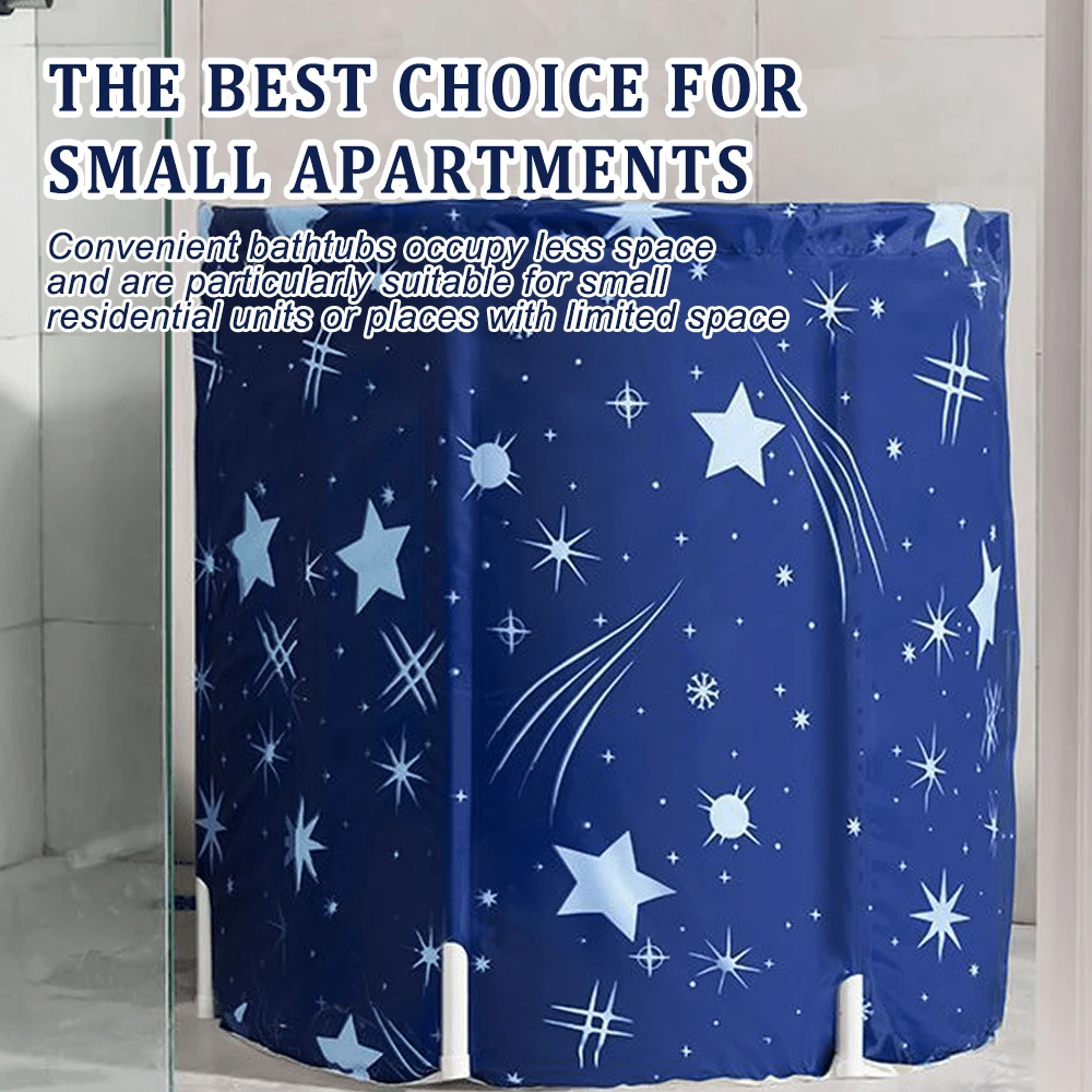 Foldable Bathtub Portable Soaking Bath Tub Bathing Tub For Shower Stall