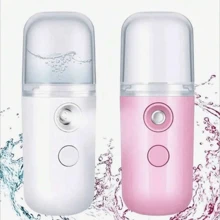 30ml Mini Nano Facial Mist Sprayer, Portable Face Steamer With USB Nano Mist Nozzle, Handheld Face Mister Humidifier For Skin Care, Makeup - White, Blue, Pink