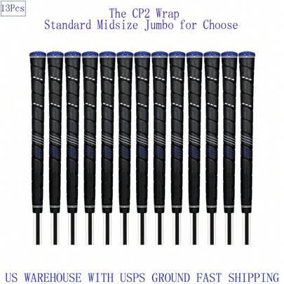 13Pcs CP2 Wrap Grip Golf Club Grip Golf Grip Tacky Feel Standard Midsize Jumbo US WAREHOUSE With FAST FREE SHIPPING