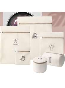 1pc, Laundry Bag Washing Machine Special Mesh Bag For Washing Sweaters, Clothes And Underwear Oversized Mesh Bag For Home Deformation Prevention,Spring,Minimalist,Summer Tops