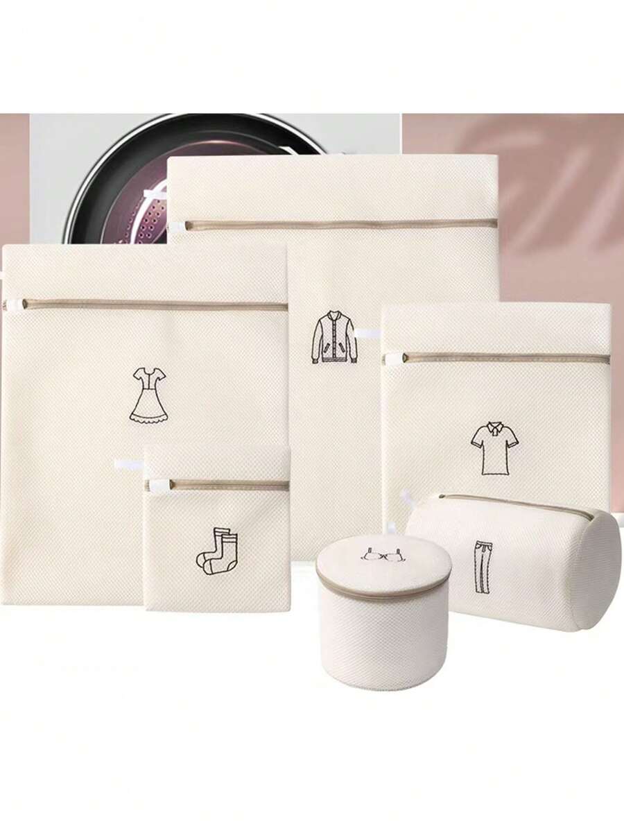 1pc, Laundry Bag Washing Machine Special Mesh Bag For Washing Sweaters, Clothes And Underwear Oversized Mesh Bag For Home Deformation Prevention,Spring,Minimalist,Summer Tops