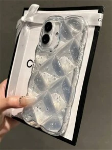 Luxury Diamond Glitter Transparent Silicone Case For IPhone16 16 15 14 13 12 11 Pro Max Quality Flash Clear Shockproof Bumper Cover