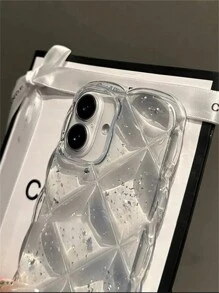 Luxury Diamond Glitter Transparent Silicone Case For IPhone16 16 15 14 13 12 11 Pro Max Quality Flash Clear Shockproof Bumper Cover