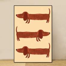 FajerminArt 1 张有趣的卡通腊肠犬海报，适用于客厅和卧室装饰，无框架 - 彩色 - 查看 29