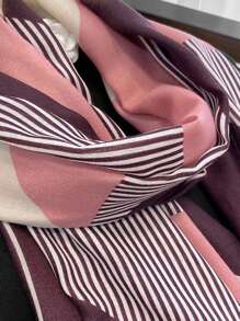 1pc Lightweight Heart Pattern Scarf/Shawl, Versatile For Spring/Summer Winter Fall Valentine's Day Valentines