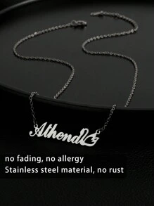 Dây chuyền khắc tên theo yêu cầu hình thiên nga gợi cảm thời trang sang trọng, đa năng, quà tặng cho bạn bè, gia đình, người yêu, sinh nhật, ngày lễ, kỷ niệm, kỳ nghỉ và phụ kiện tiệc tùng - Bạc - Xem 5