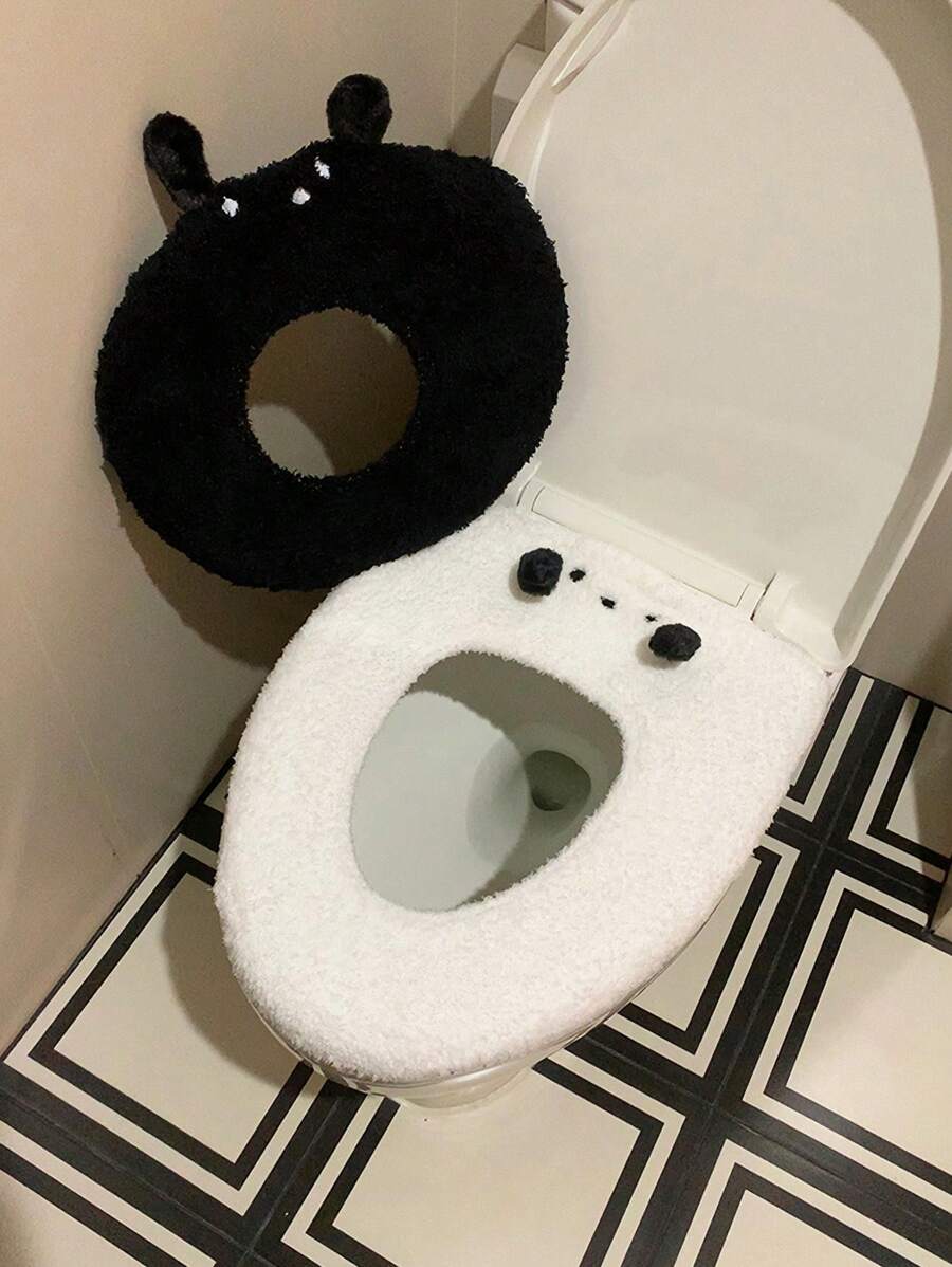 1PC Universal Fall And Winter Warm Toilet Seat Cover, Home Bathroom