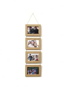 1pc 6-Inch Single & 2/3/4 Pieces Combination Creative Photo Wall Frame Decor, Horizontal & Vertical, Suitable For Bedroom, Living Room, Office, Holidays - Multicolor - View 14