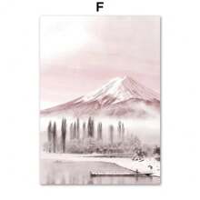 1pc Hồng Giáng sinh mùa đông tuyết Santa Chalet nghệ thuật tường Canvas vẽ tranh Bắc Âu áp phích và bản in hình ảnh tường cho phòng ngủ trang trí nhà không có khung - Nhiều màu - Xem 27