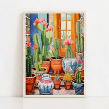 1 tấm áp phích xương rồng Mexico theo phong cách Matisse tranh in nghệ thuật Mexico truyền thống tranh vải nghệ thuật treo tường hình ảnh trang trí phòng xương rồng không có khung - Nhiều màu - Xem 57