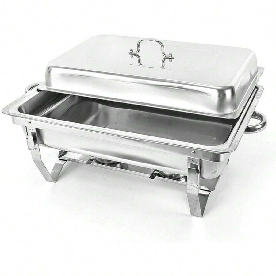 SENDERPICK Chafing Dish Profi Set, 9L Edelstahl Warmhaltebehälter, Speisewärmer, Edelstahl Buffet-Set für Catering Buffet und Party[Nice gift for your family&friend] - 1 - Übersicht 1