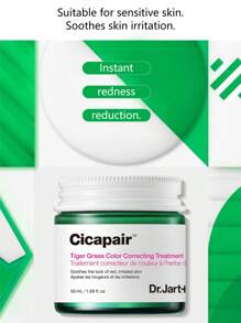 Dr.Jart+ Cicapair Tiger Grass Color Correcting Treatment SPF 30, Hydraterend, Egaliseert de teint, Neutraliseert roodheid, Langdurig effect, Dekkende werking, Verzachtende ingrediënten voor verlichting en bescherming van de huid, 50 ml/1,69 fl.oz, K-Beauty Gift
